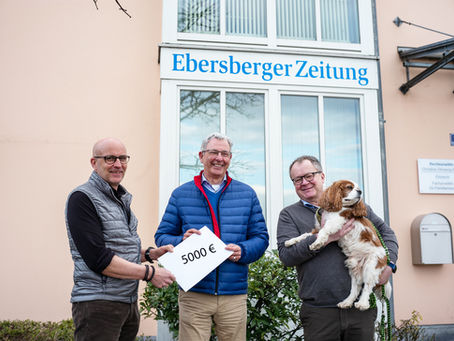 „Kette der helfenden Hände“ beschert der Kinderkrebshilfe Ebersberg e.V. großartige 5.000 €