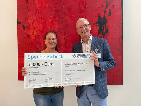 BRUNATA-METRONA hilft! – Kinderkrebshilfe Ebersberg e.V. erhält 5.000 Euro!
