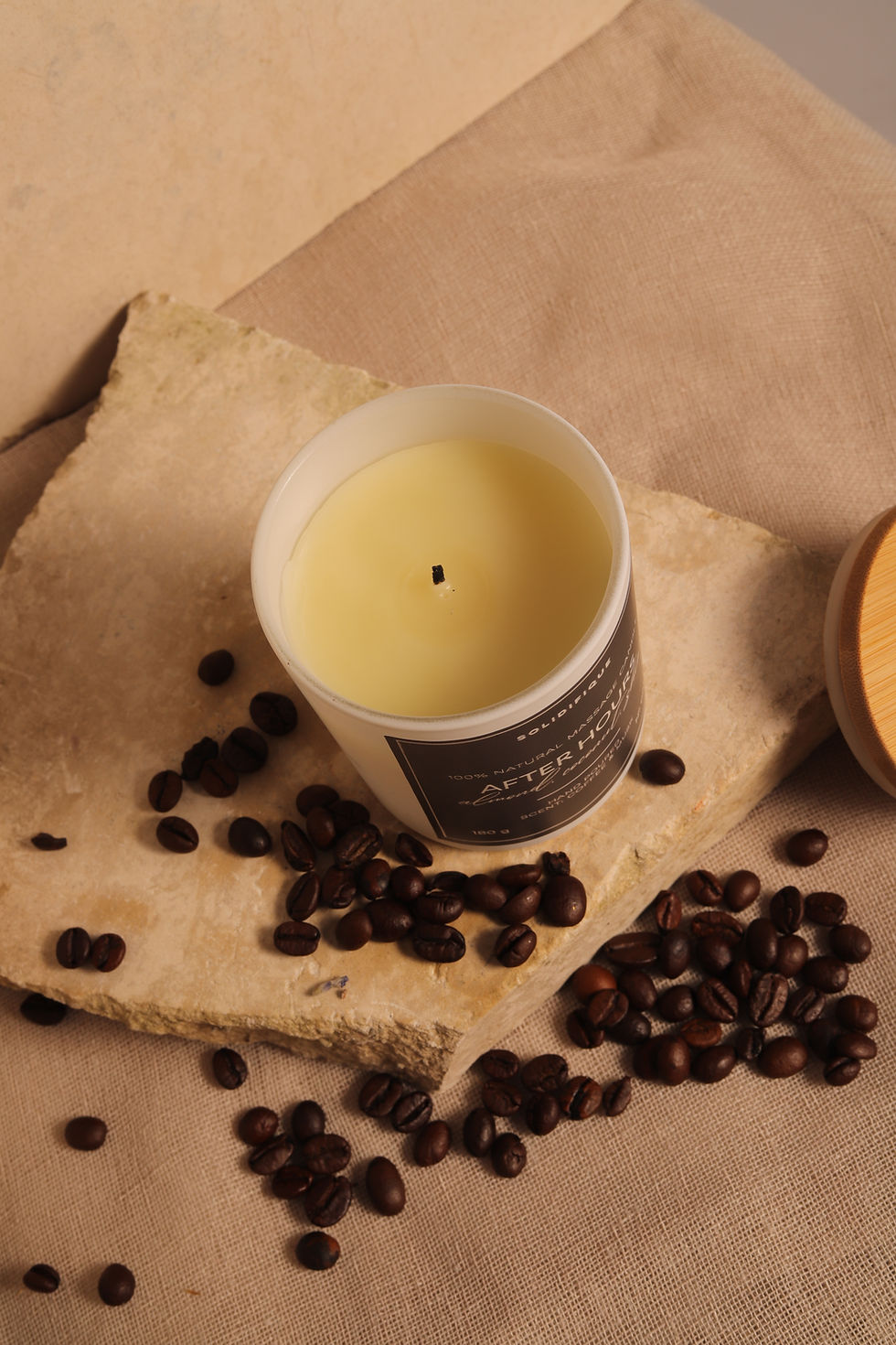 Thumbnail: SOLIDIFIQUE Massage candle with Coffee and Musk scent