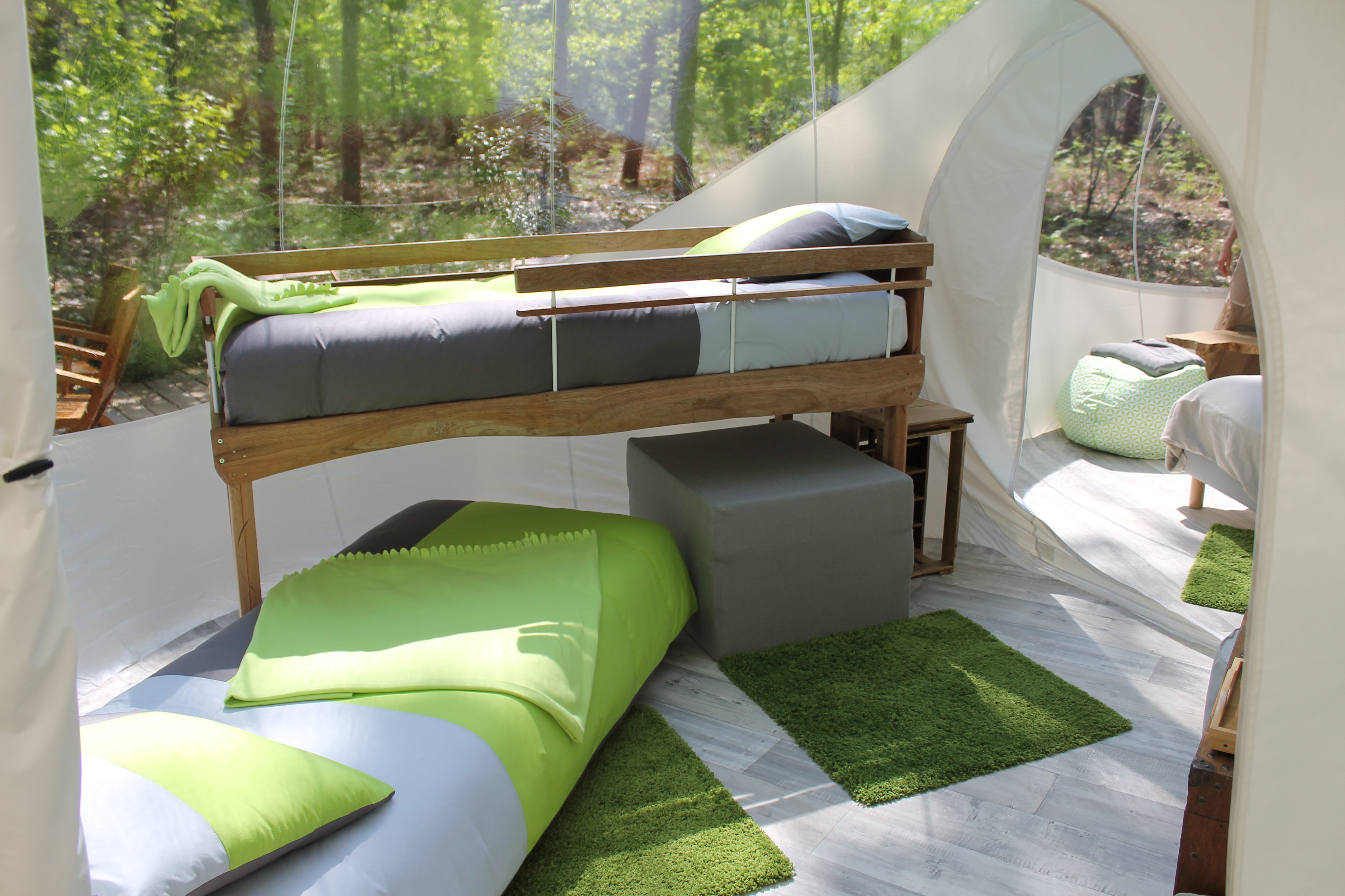nuit insolite bulle double chambre 3 enfants