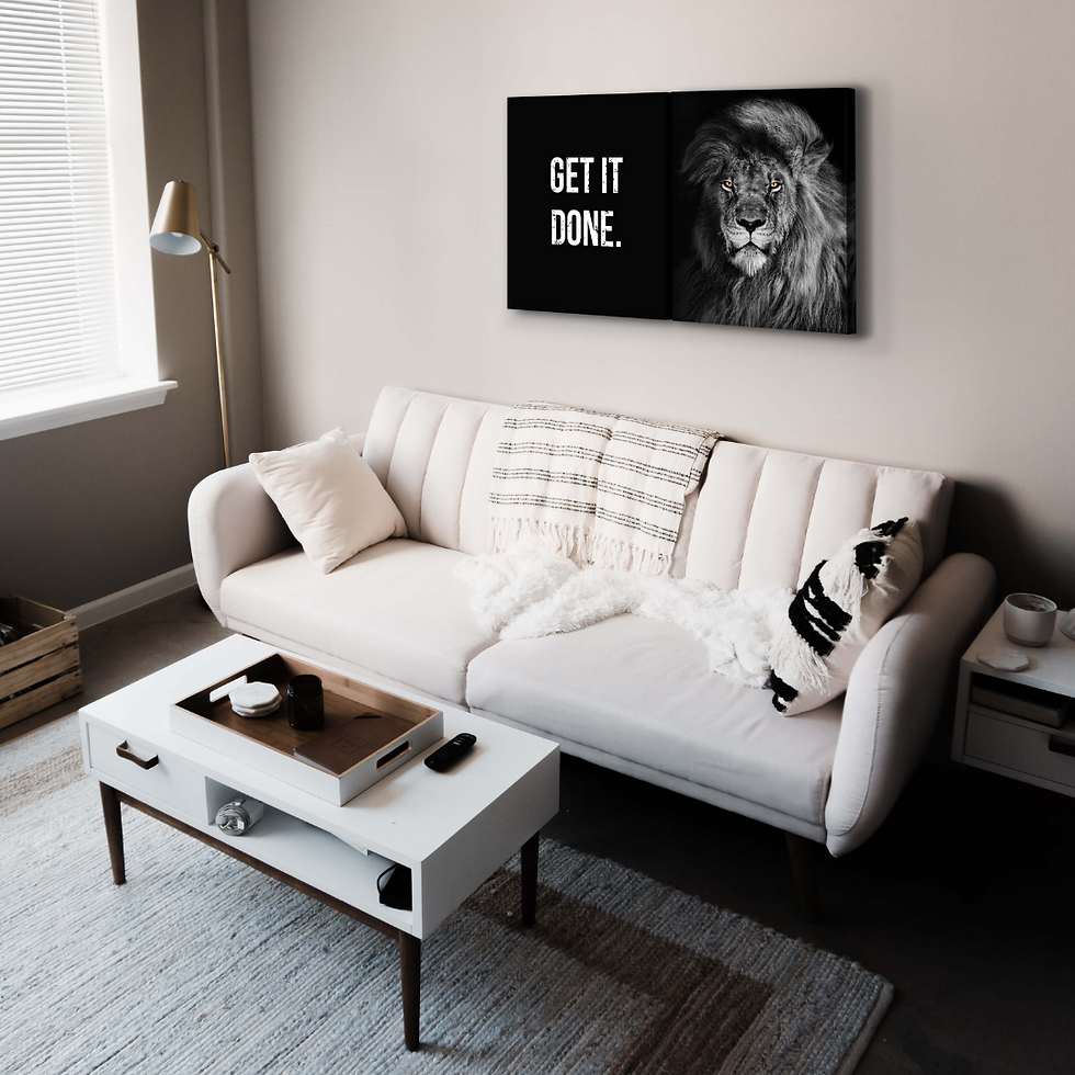 Thumbnail: Canvas Wall Art Decor - 20x24 2 Piece Set, 24x40 Total - Motivational