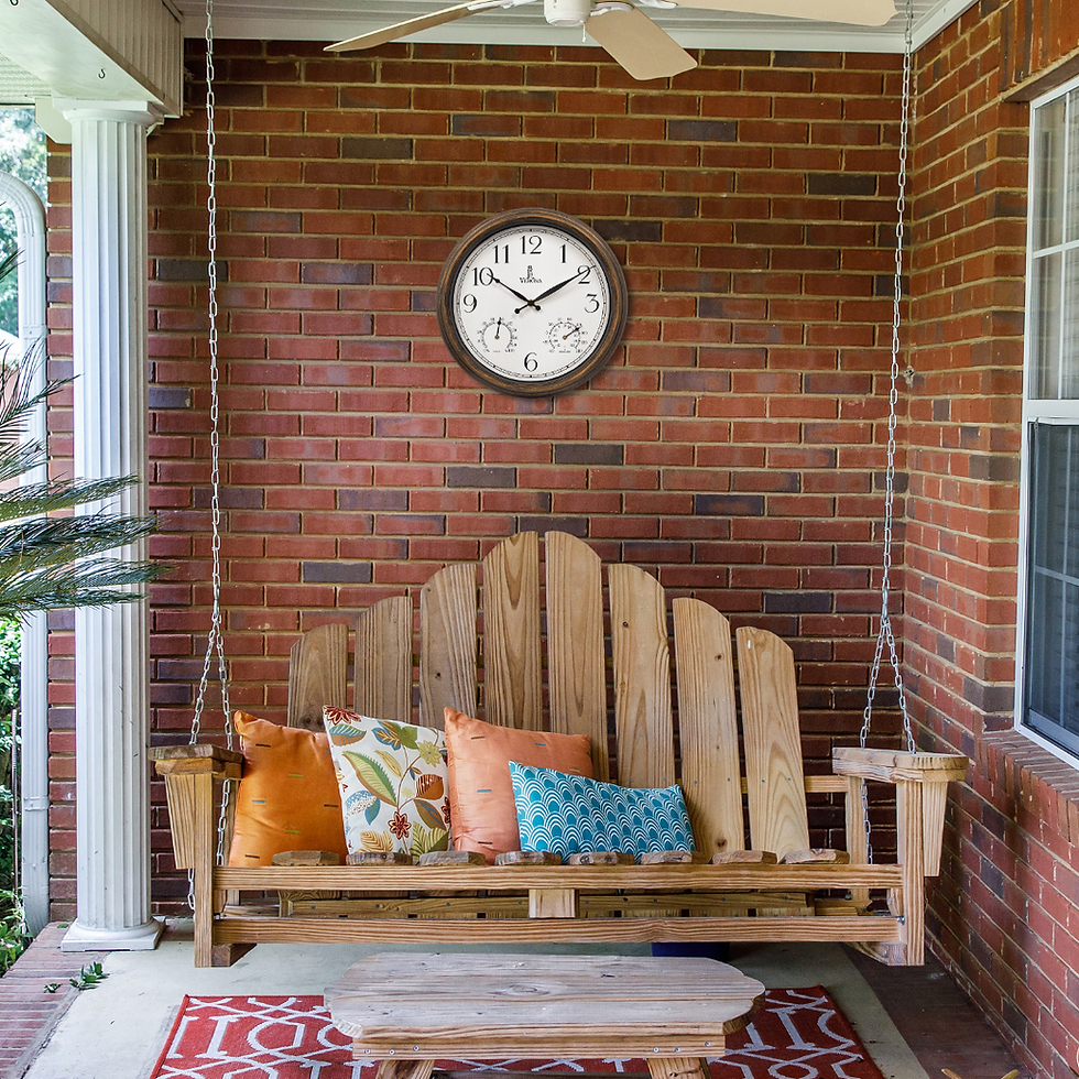 Thumbnail: Outdoor Clocks for Patio Waterproof with Thermometer - 14 inch