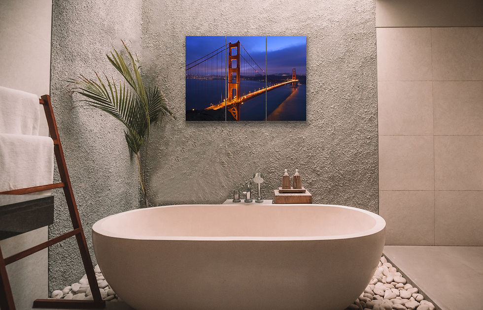 Thumbnail: Canvas Wall Art Decor - 12x24 3 Piece Set, 24x36 Total - San Francisco