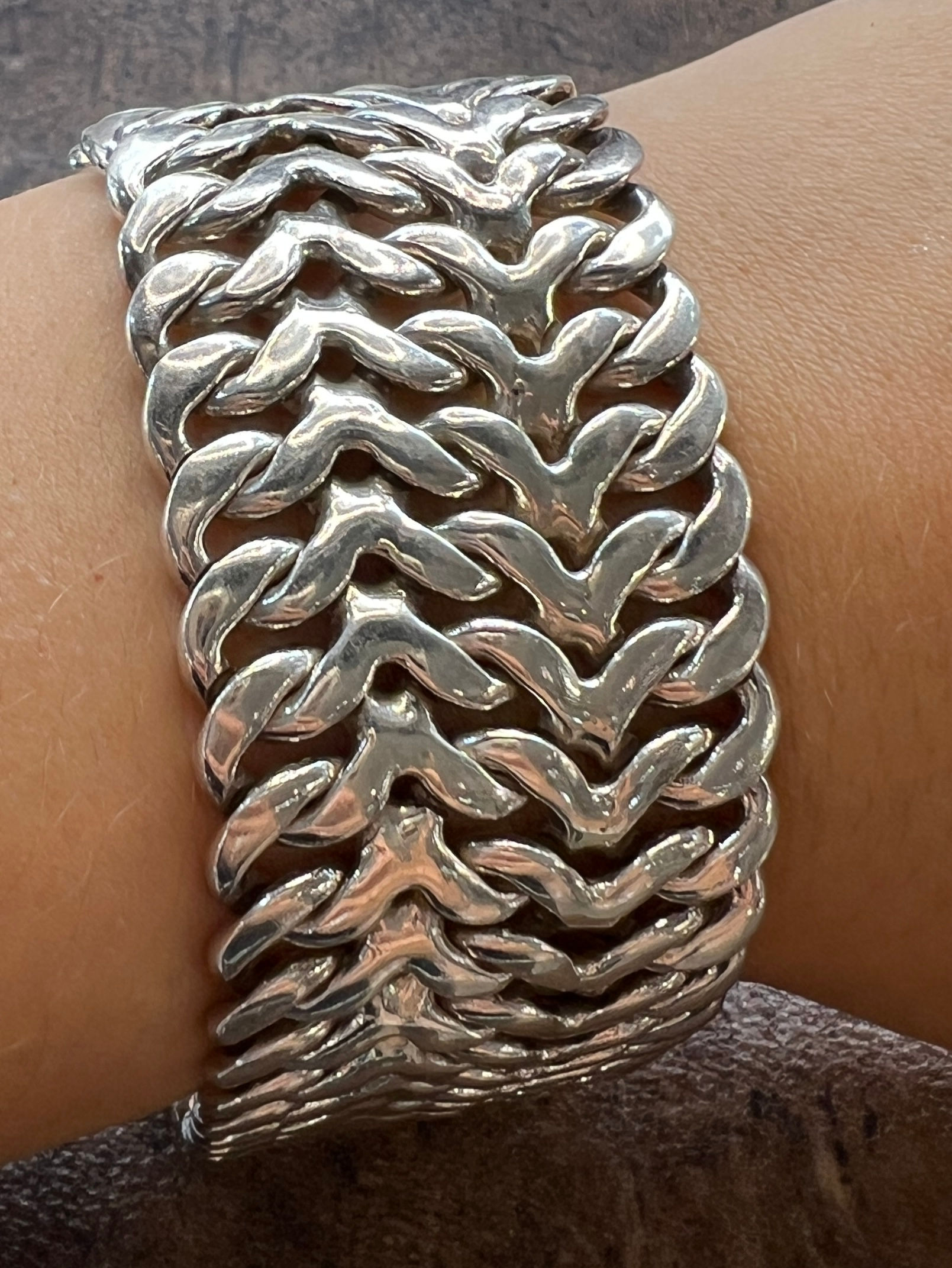 Srebrna bransoleta Curb Link