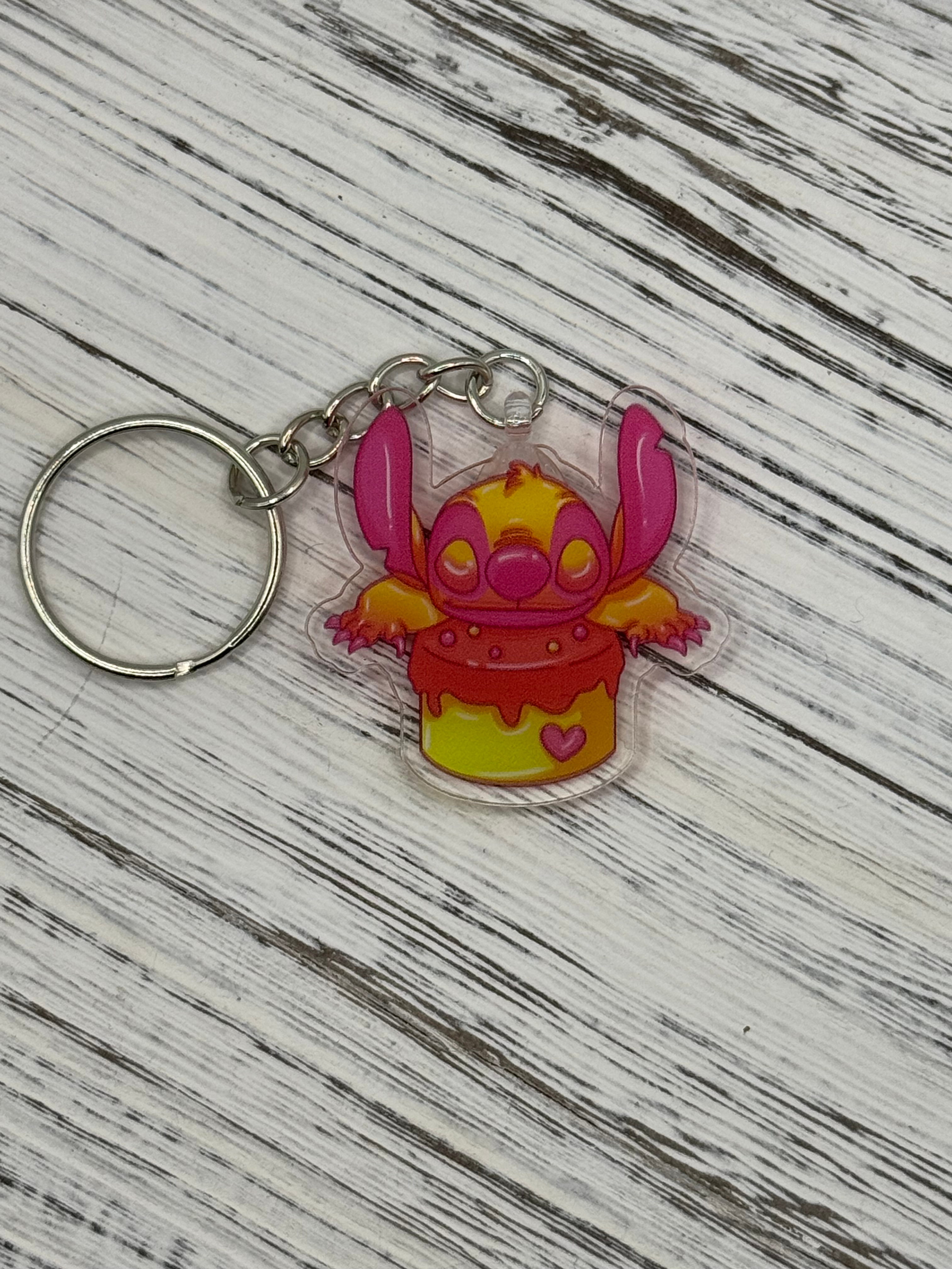 Pink & Orange Smiling Alien