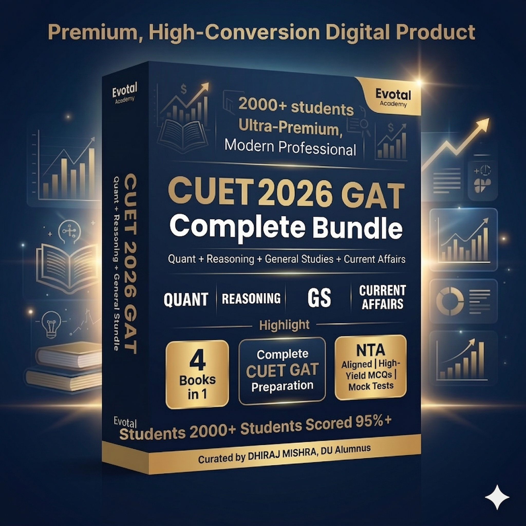 CUET UG GAT Complete Bundle – Quant, Reasoning, GS & Current Affairs PDF