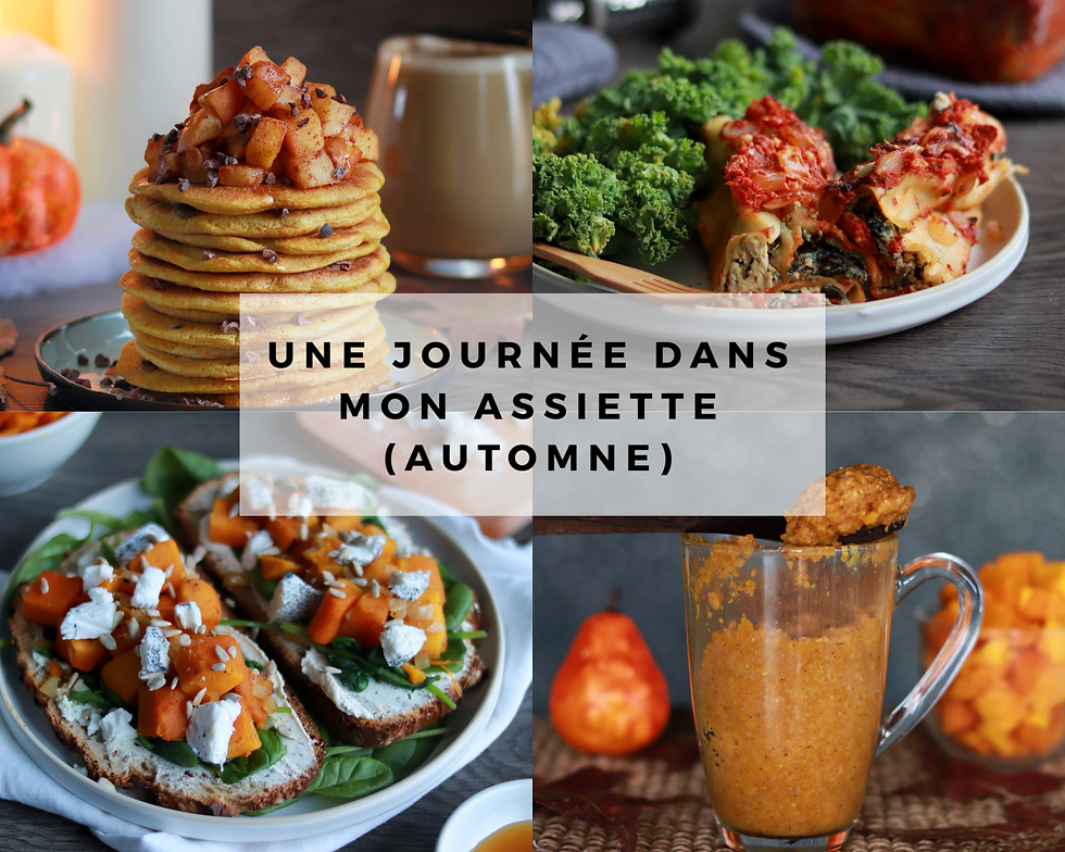 Une journée dans mon assiette spéciale automne !