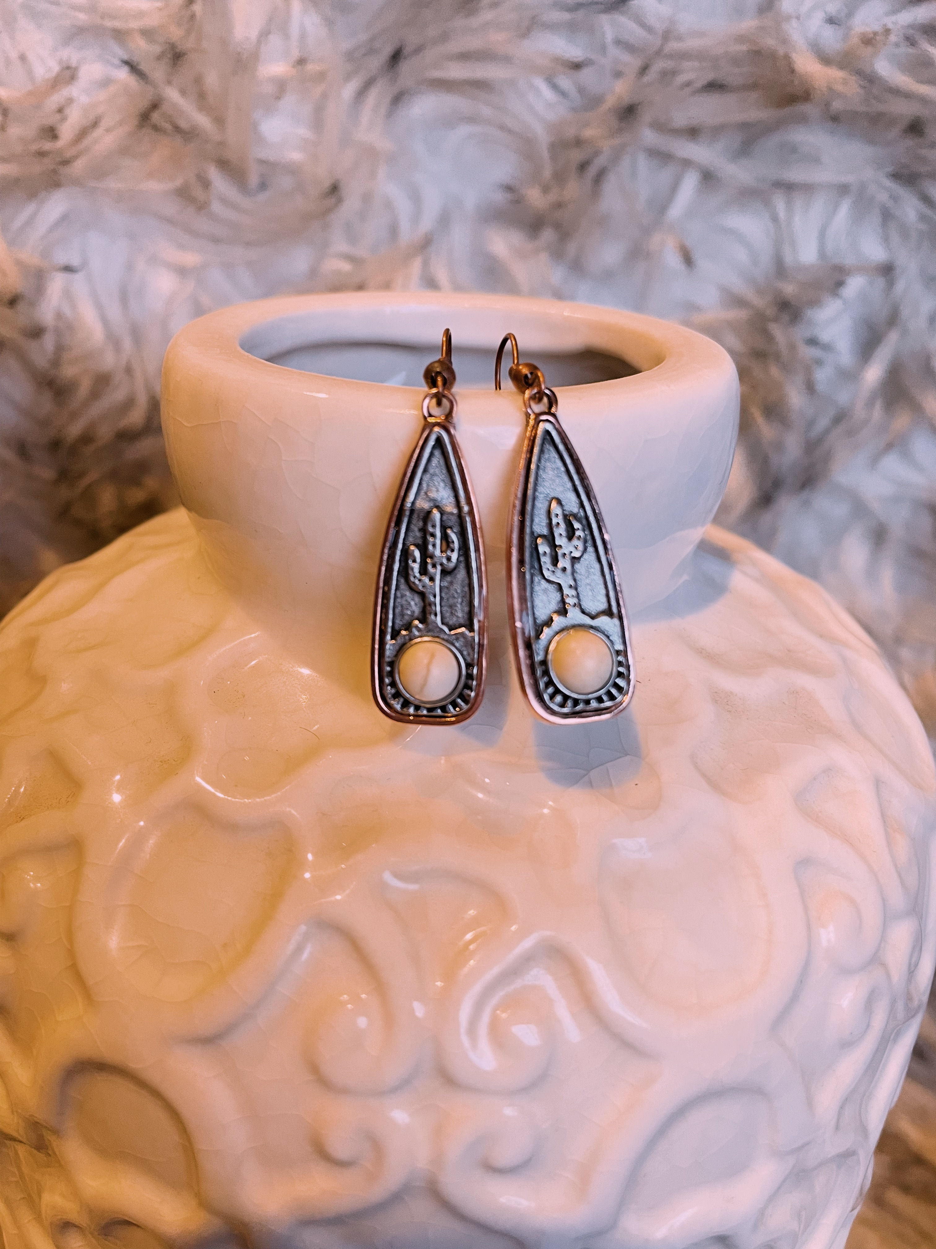 Retro Cactus Earrings