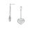 Thumbnail: Links of London Dream Catcher Sterling Silver Heart Drop Earrings