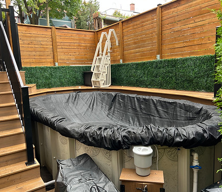 Fermeture de piscine hors terre