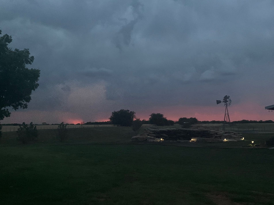 Ranger Creek Ranch Seymour, TX Hunting Lodge by Ranell Scott sunset.jpg