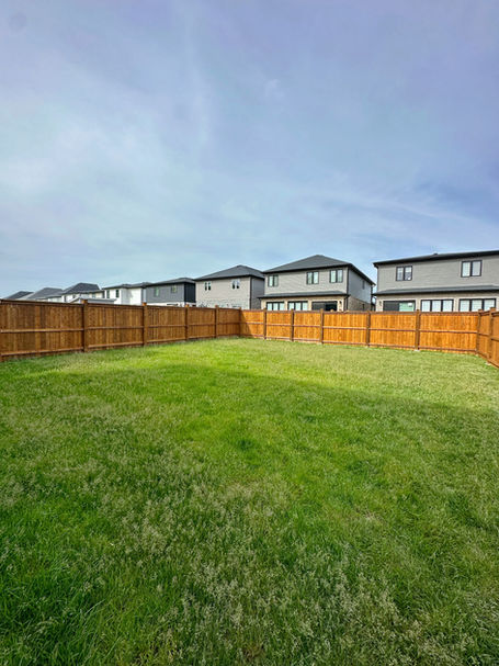 Custom build back yard fence