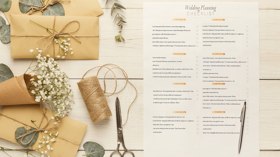 Wedding Day Checklist: What Must I Print?