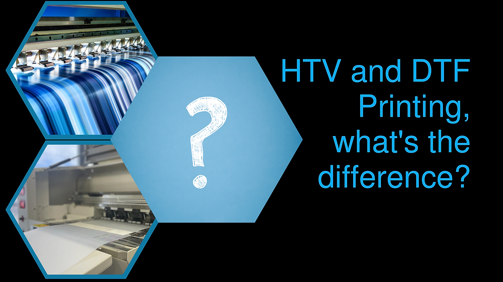 What is the difference between Heat Transfer Vinyl (HTV) and DTF Printing?