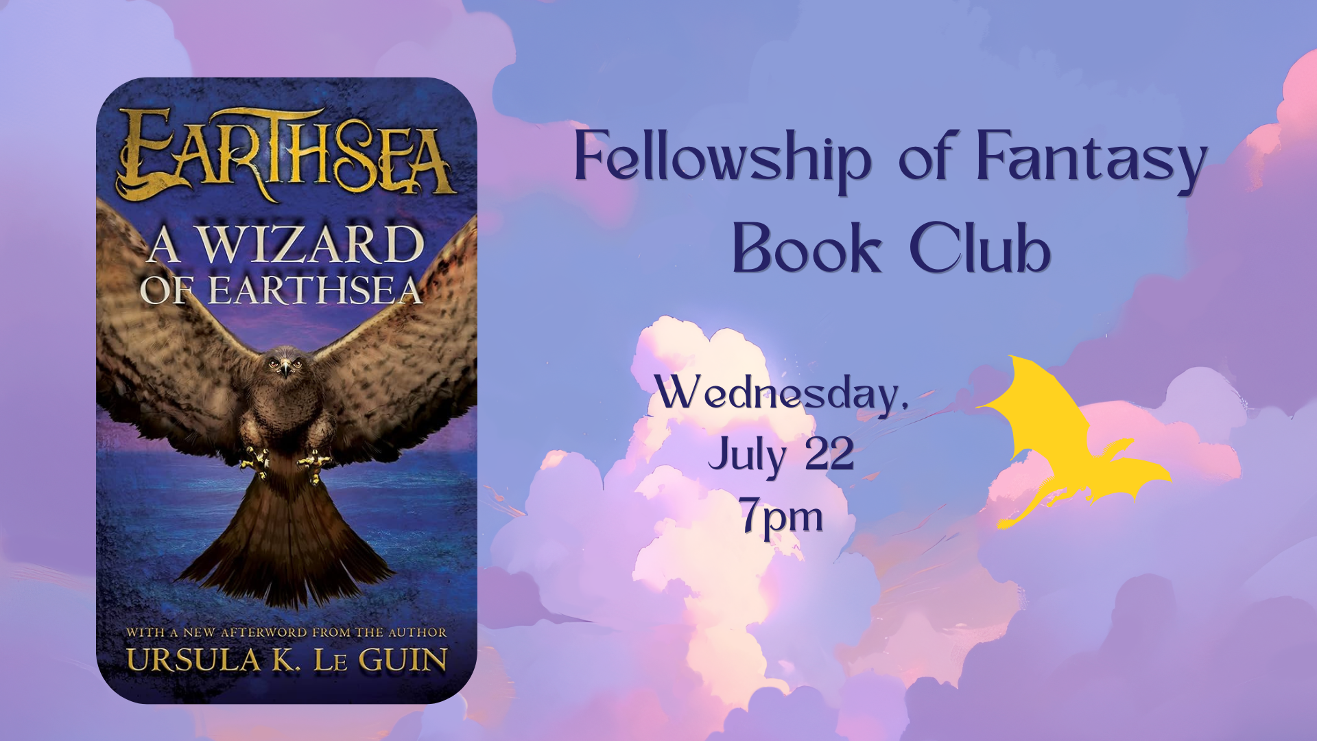 "Fellowship of Fantasy" July Book Club