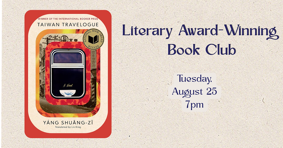 August Literary Award-Winning Book Club
