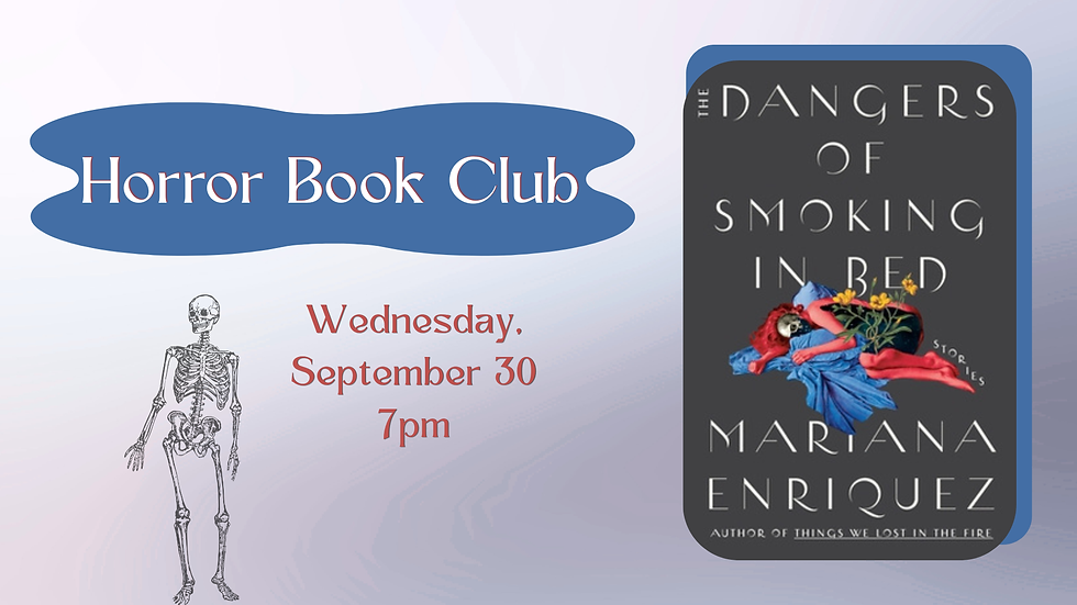 September Horror Book Club