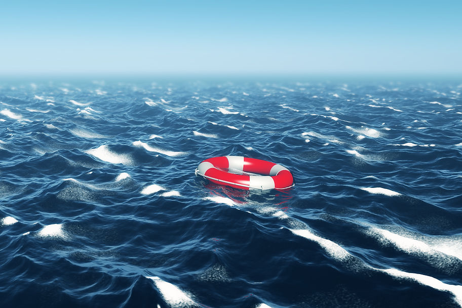 graphicstock-lifebuoy-floating-in-deep-b