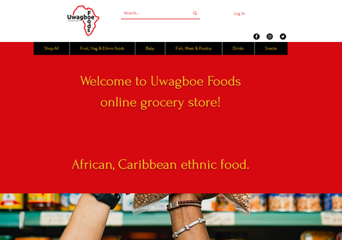 Site image of Uwagboefoods.com website