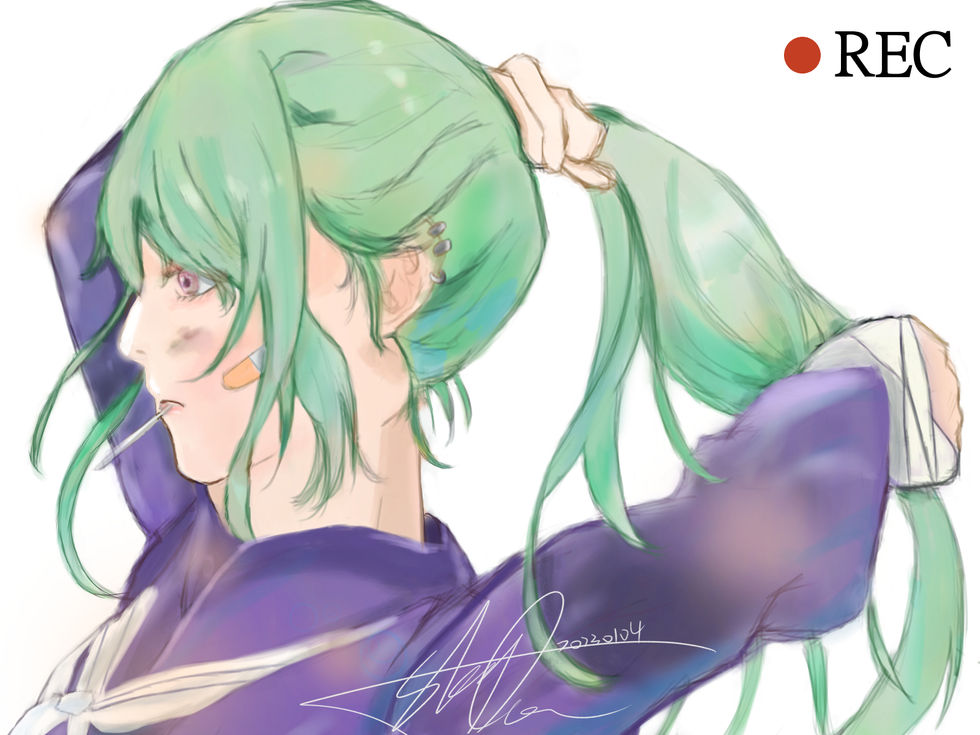馬尾少女