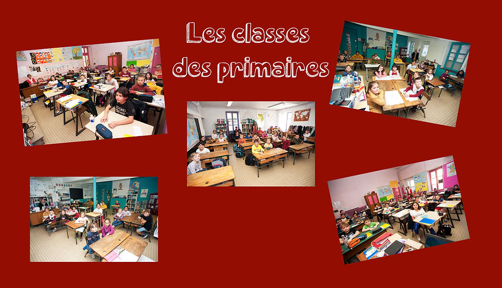 Les classes  des primaires