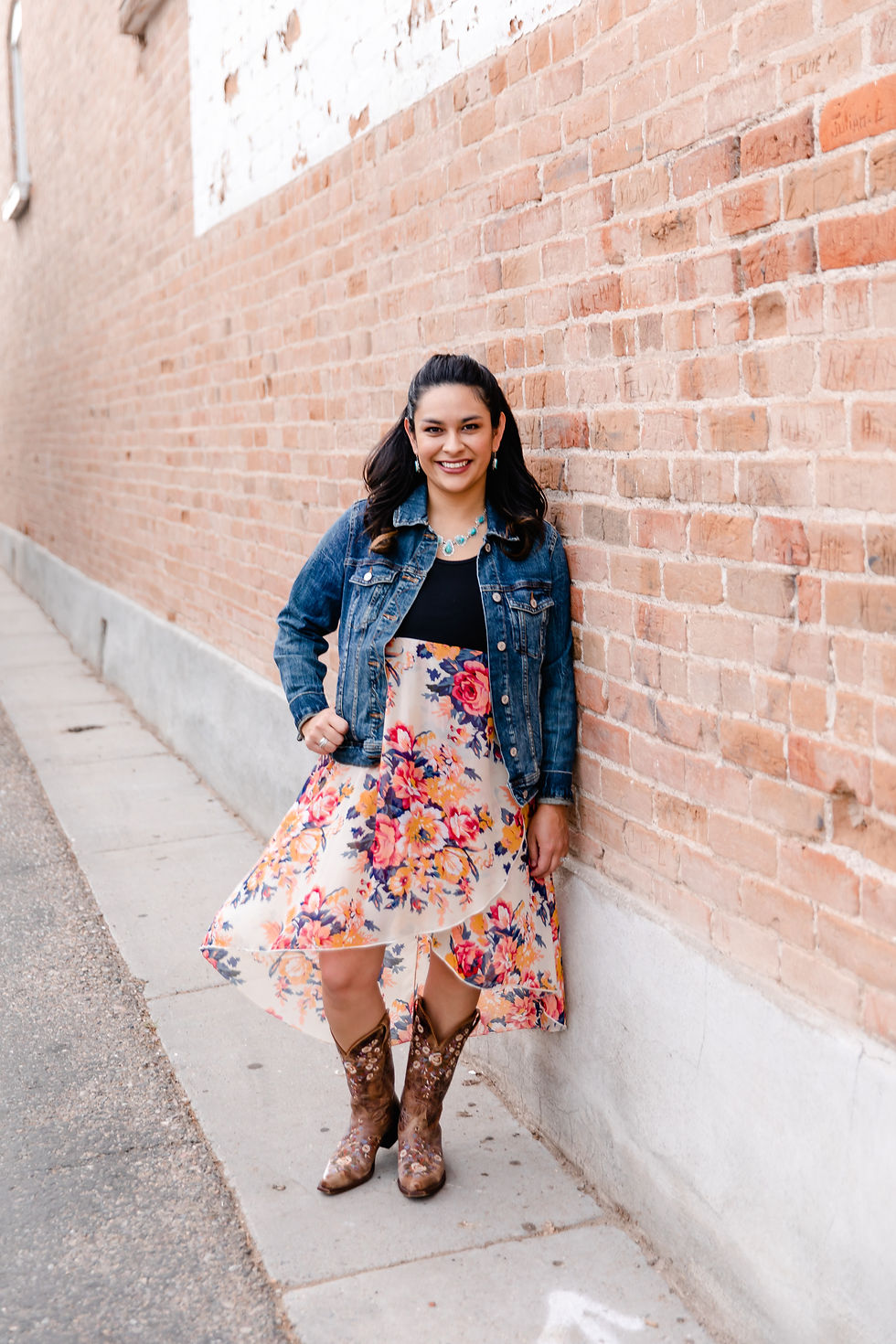 Senior girl in dress