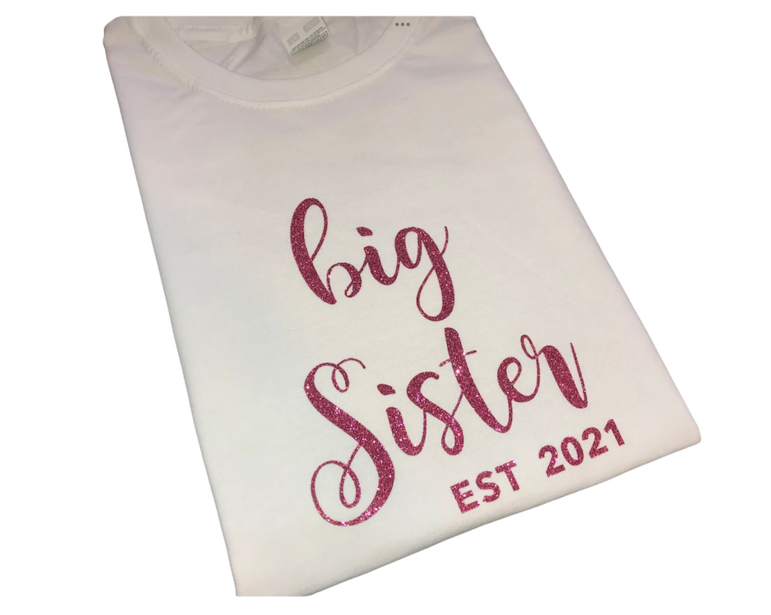 PERSONALISED sibling announcement tshirts, unisex Tshirt, new baby, big sister,