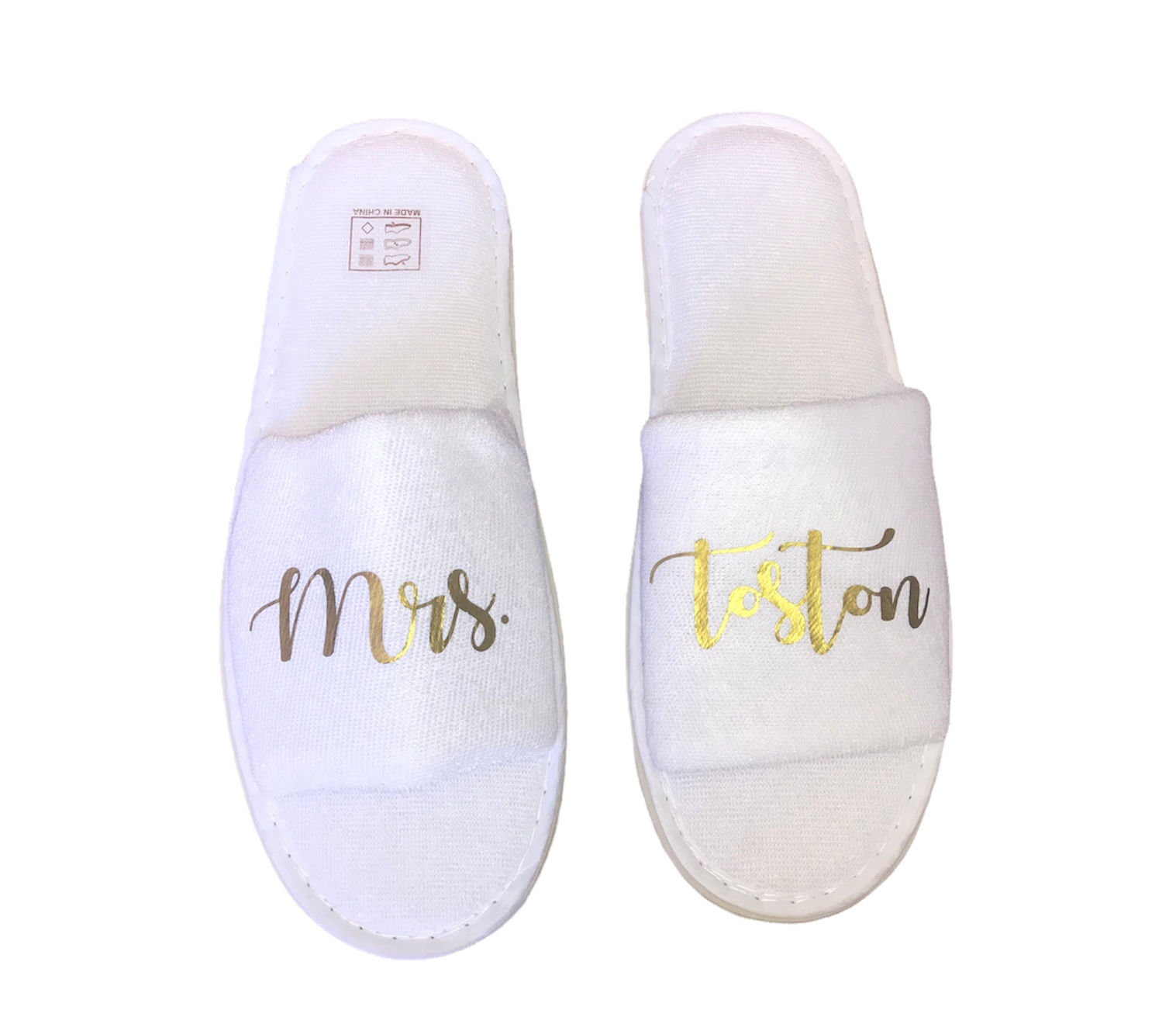 Autumn style | Mrs _ Future Surname slippers | Matching Bridal slippers availabl