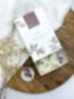 Fireside botanical wax melts in a luxury match style gift box