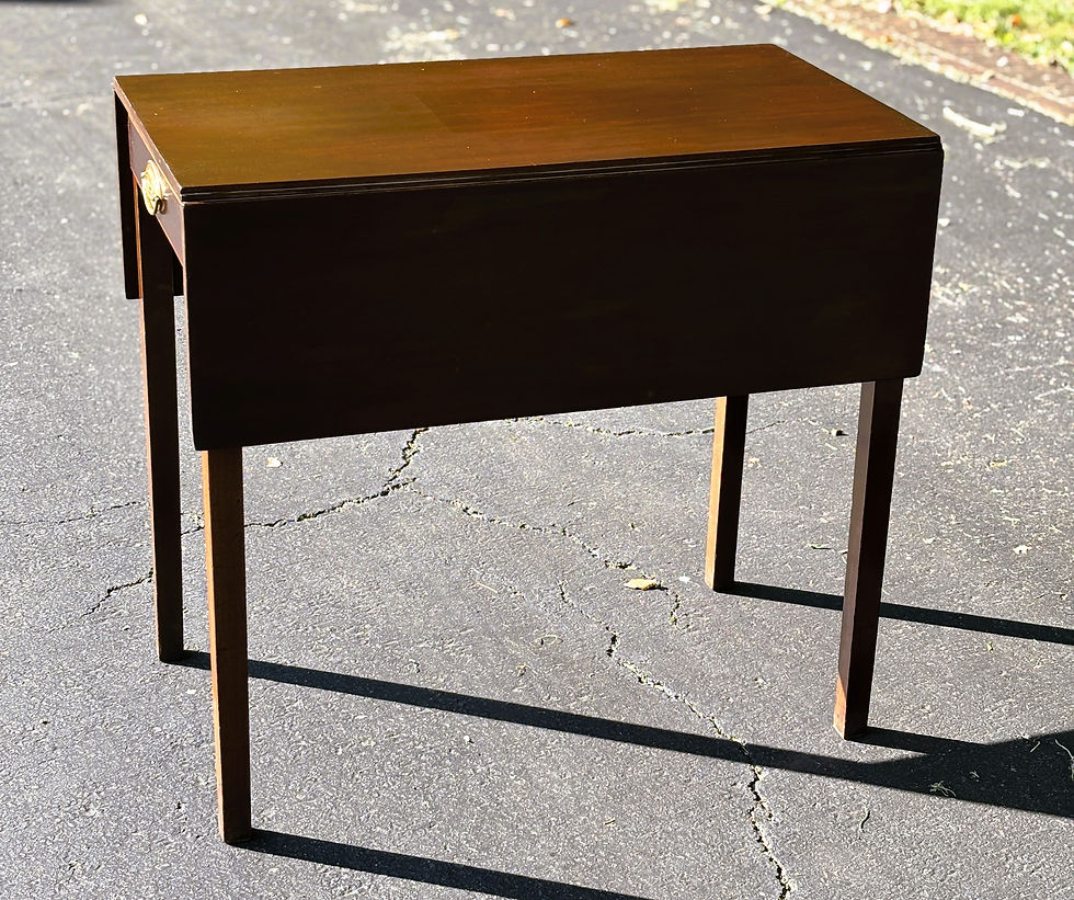 Thumbnail: 19th Century Federal Drop-Leaf Pembroke Table