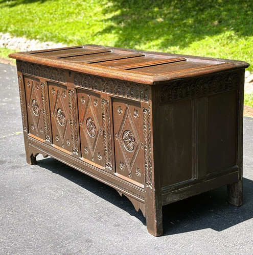 Antique 17th Century Charles II Oak Coffer | Shop for History