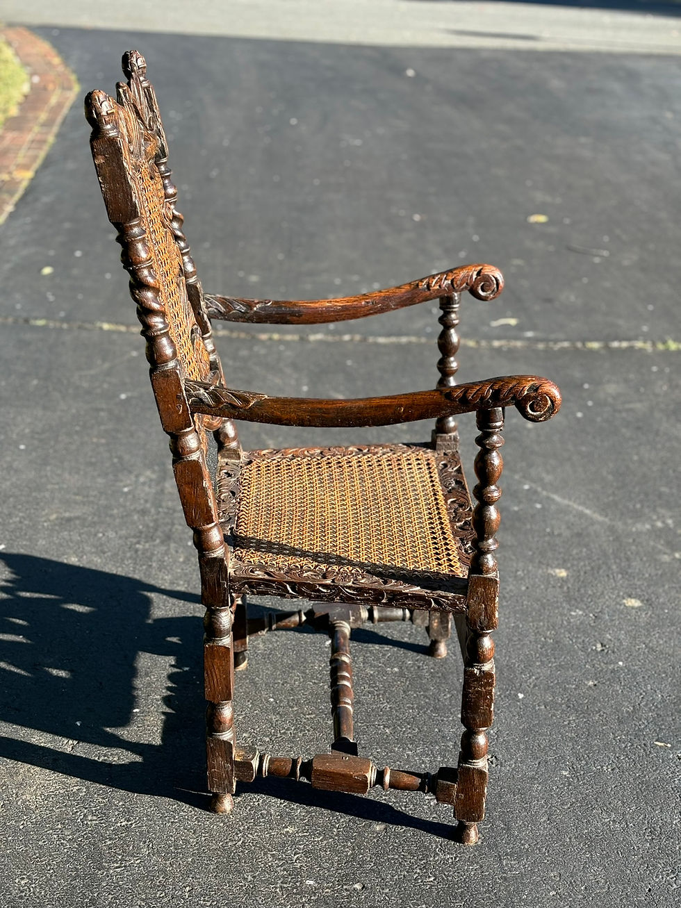 Thumbnail: 17th Century Charles II Carved Armchair