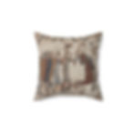 Thumbnail: Bayeux Tapestry Battle of Hastings Cavalry Charge Faux Suede Square Pillow
