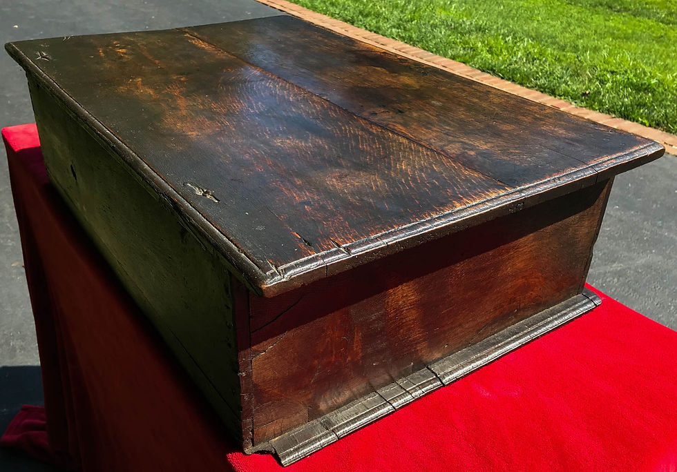 Thumbnail: 17th Century Charles II Oak Bible Box
