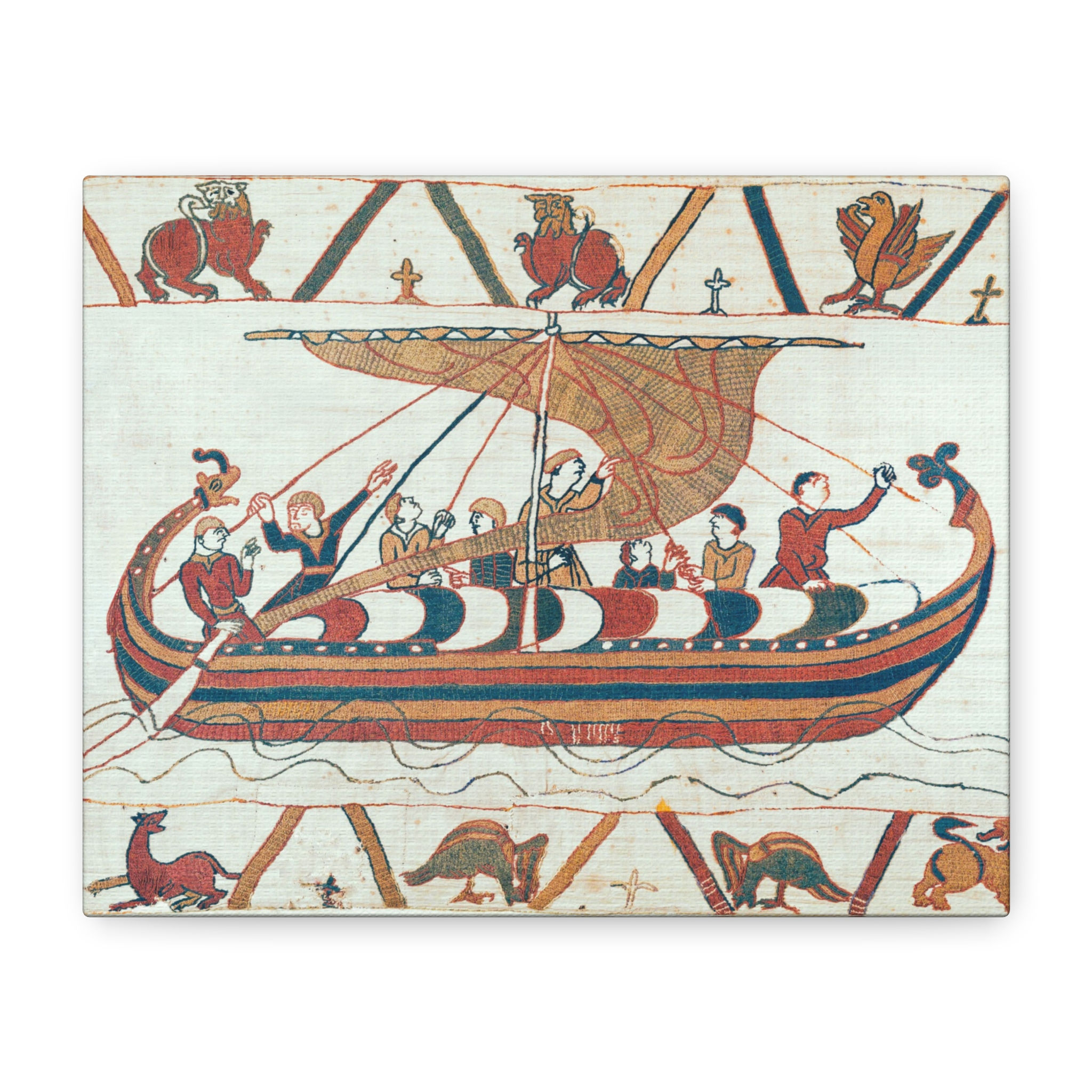 Bayeux Tapestry Longship Canvas Print