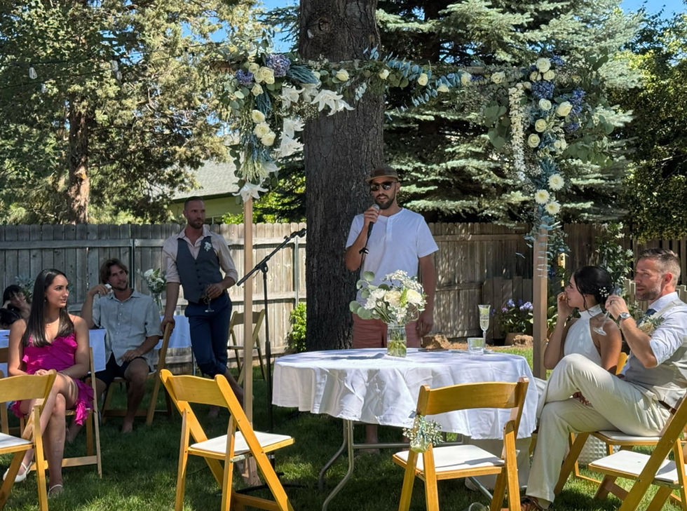 Ben with a solid speech telling everyone it's time to change clothes and play volleyball