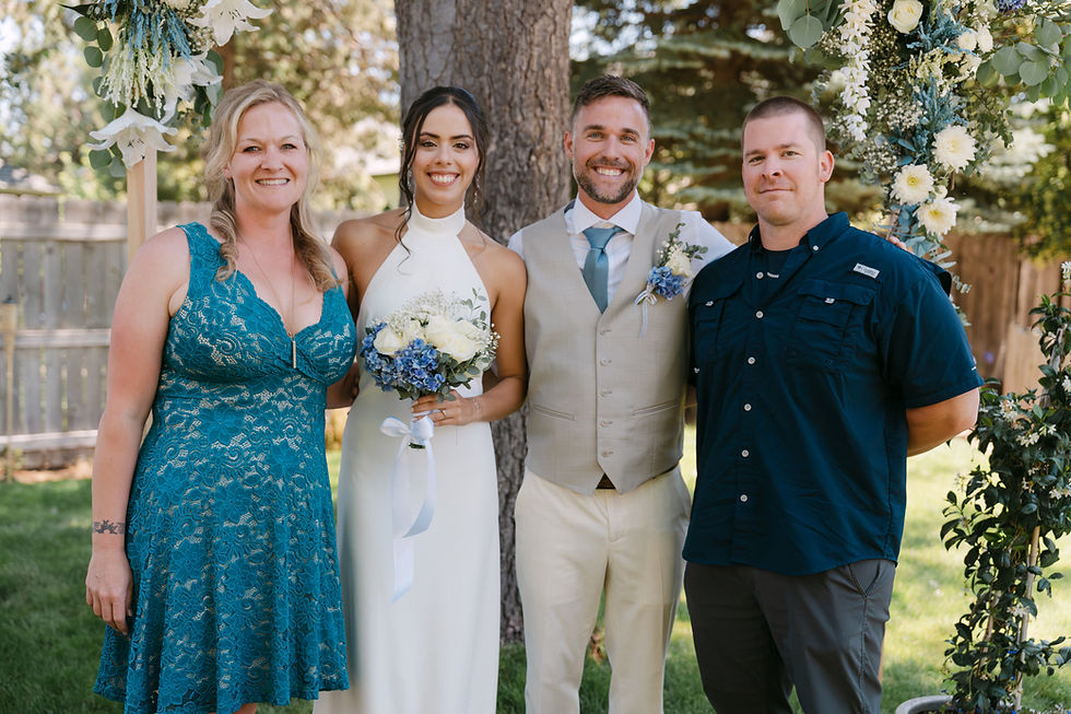 Can't get married without these two. Parker and Molly are the best.