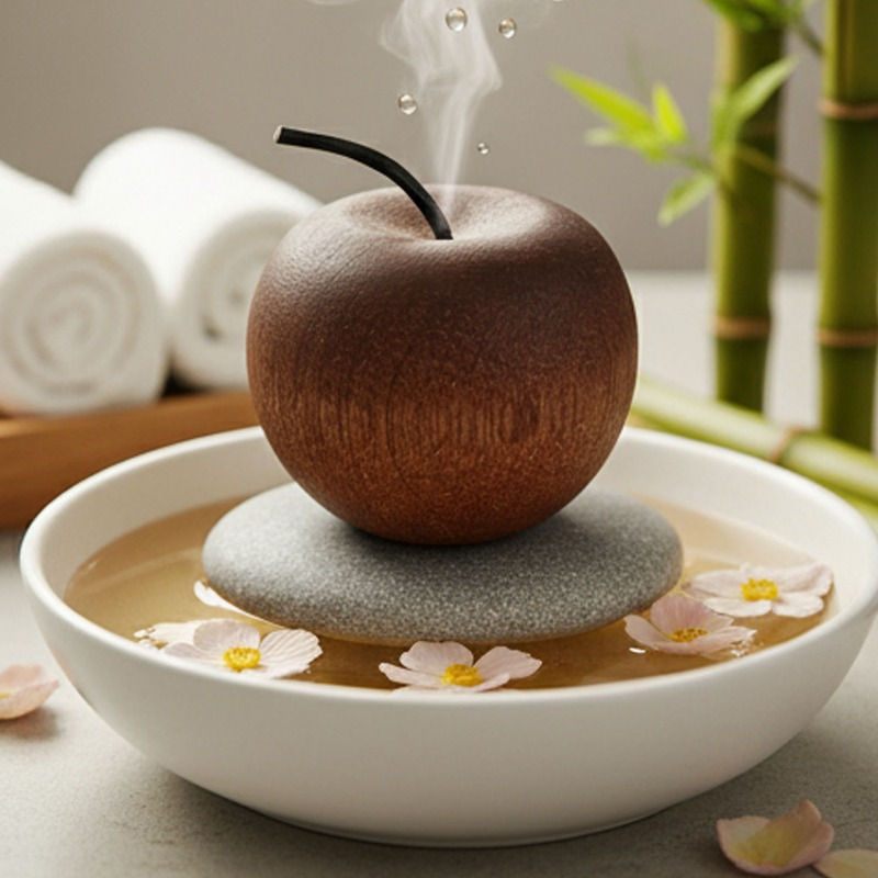 Miniature : Diffuseur d’Huiles Essentielles en Bois – Aromathérapie Naturelle Décorative