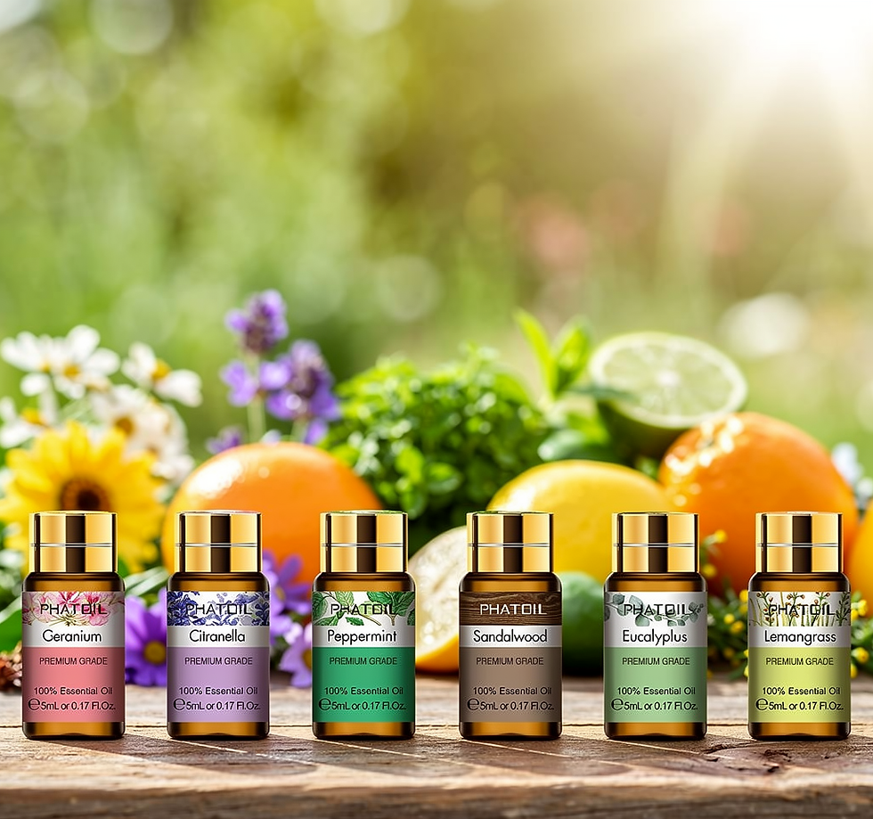 Miniature : Coffret Cadeau 12 Huiles Essentielles Pures | Diffuseur & Massage 
