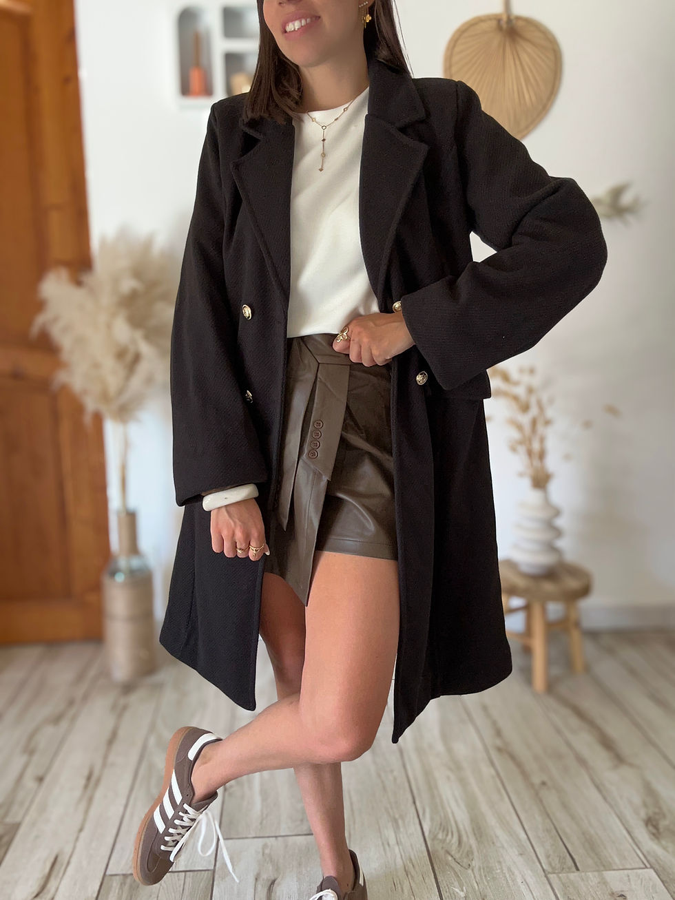 Miniatura: MANTEAU NOIR - TESS
