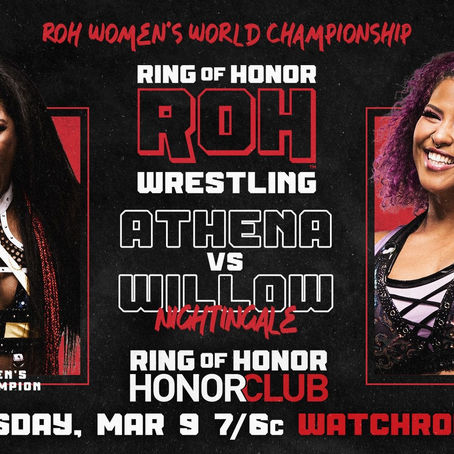 Athena Set To Defend ROH Women’s Title On March 9