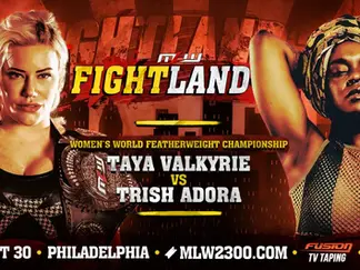 Taya Valkyrie vs. Trish Adora For World Featherweight Champion