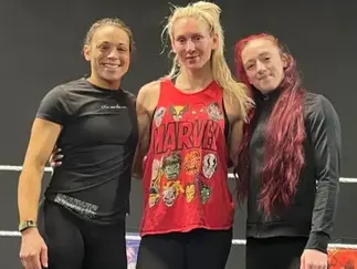 Charlotte Flair Spotted Training With Two NXT Stars