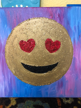 Glitter Heart Eyes Emoji