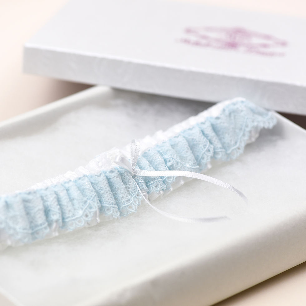 Thumbnail: Simply 'Bluebell' Wedding Garter