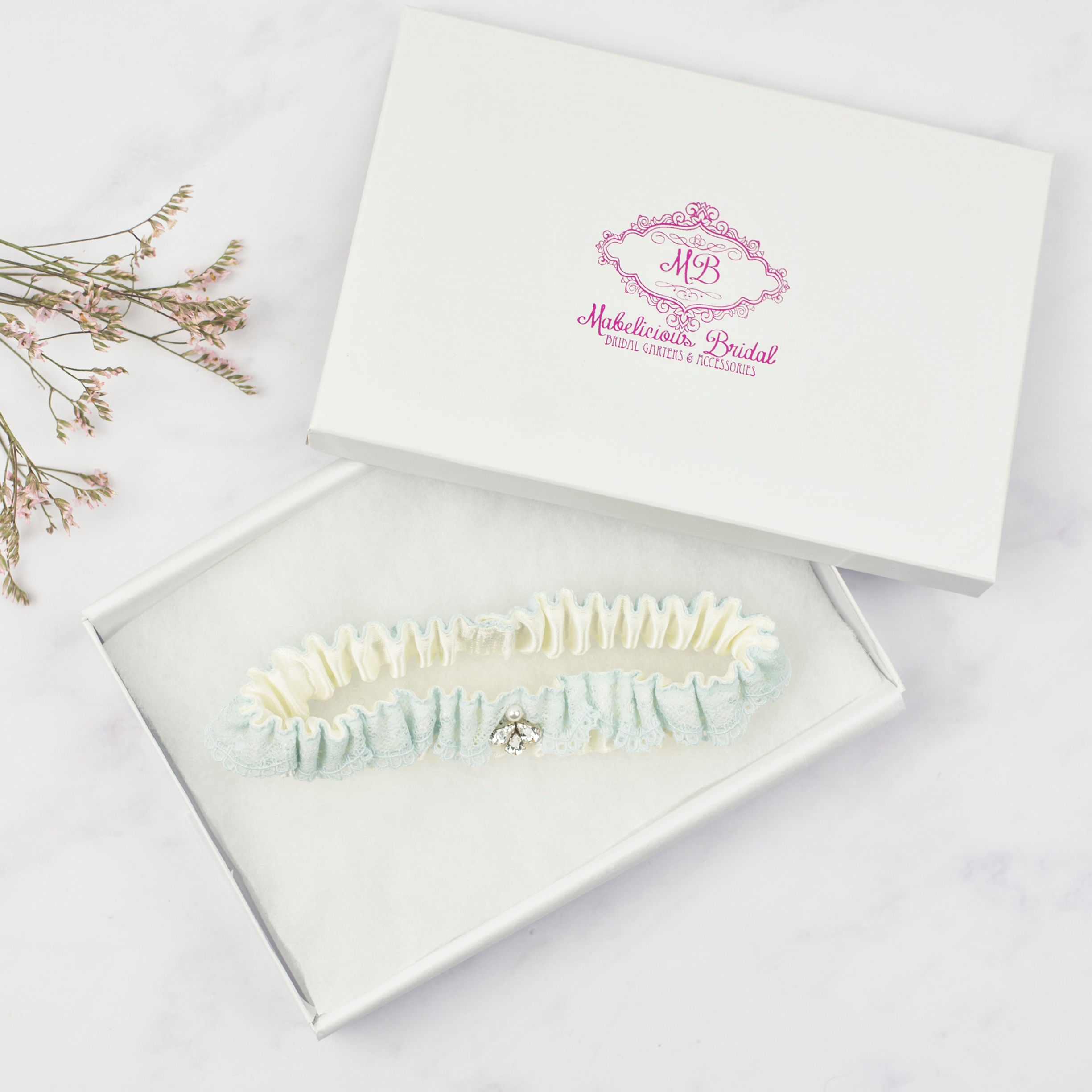 Wedding Garter 'Naomi' Something Blue