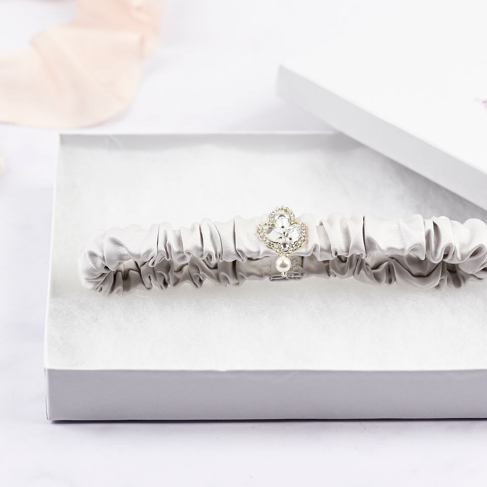 Thumbnail: Satin 'Primrose' Wedding Garter