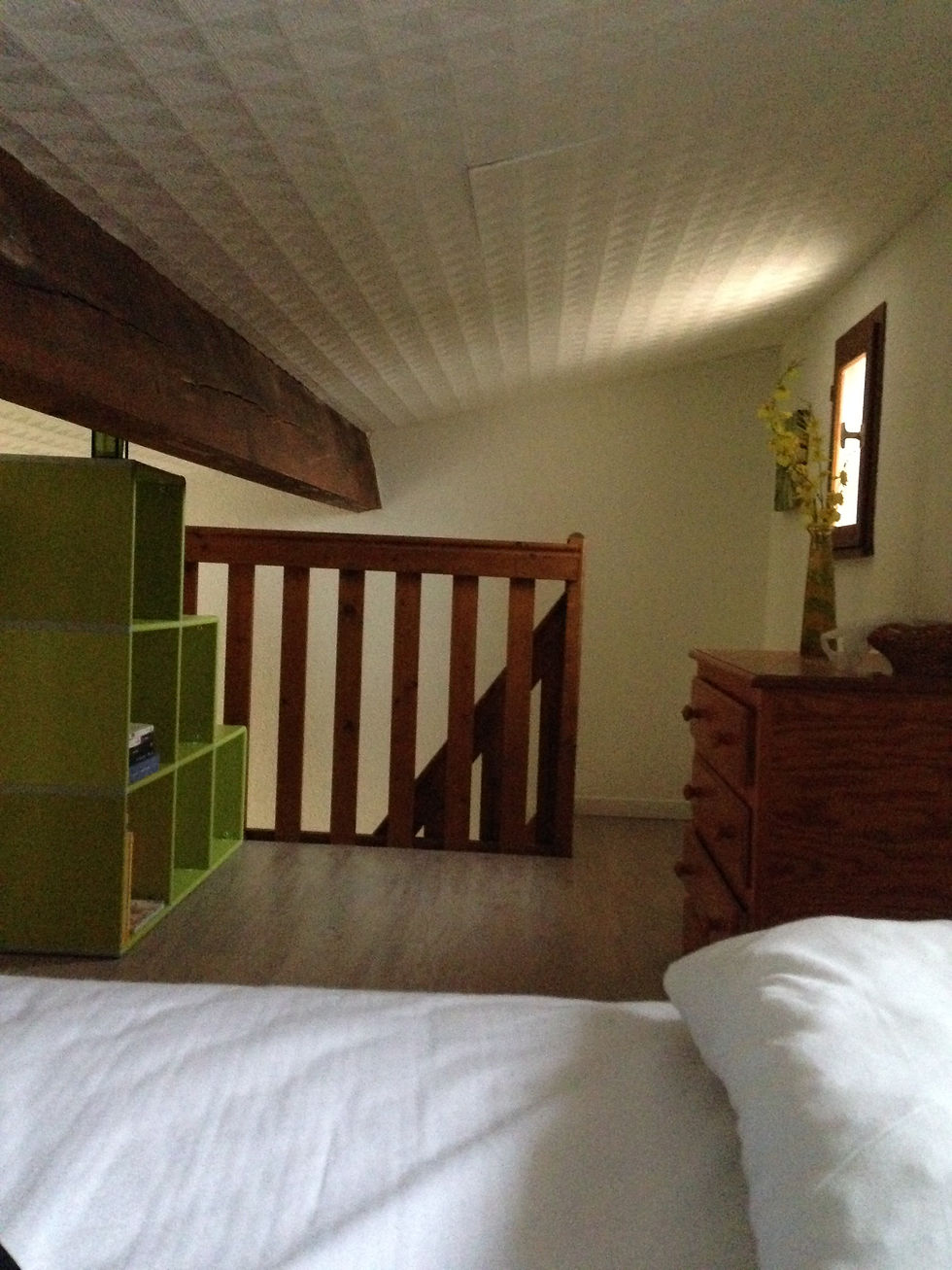 Mezzanine vue du lit