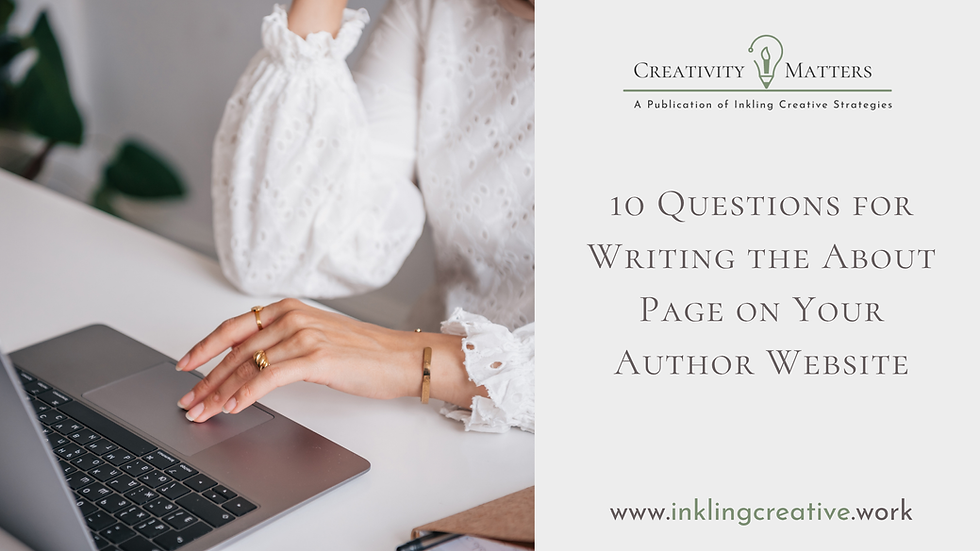 10 Questions for Writing the About Page on Your Author Website