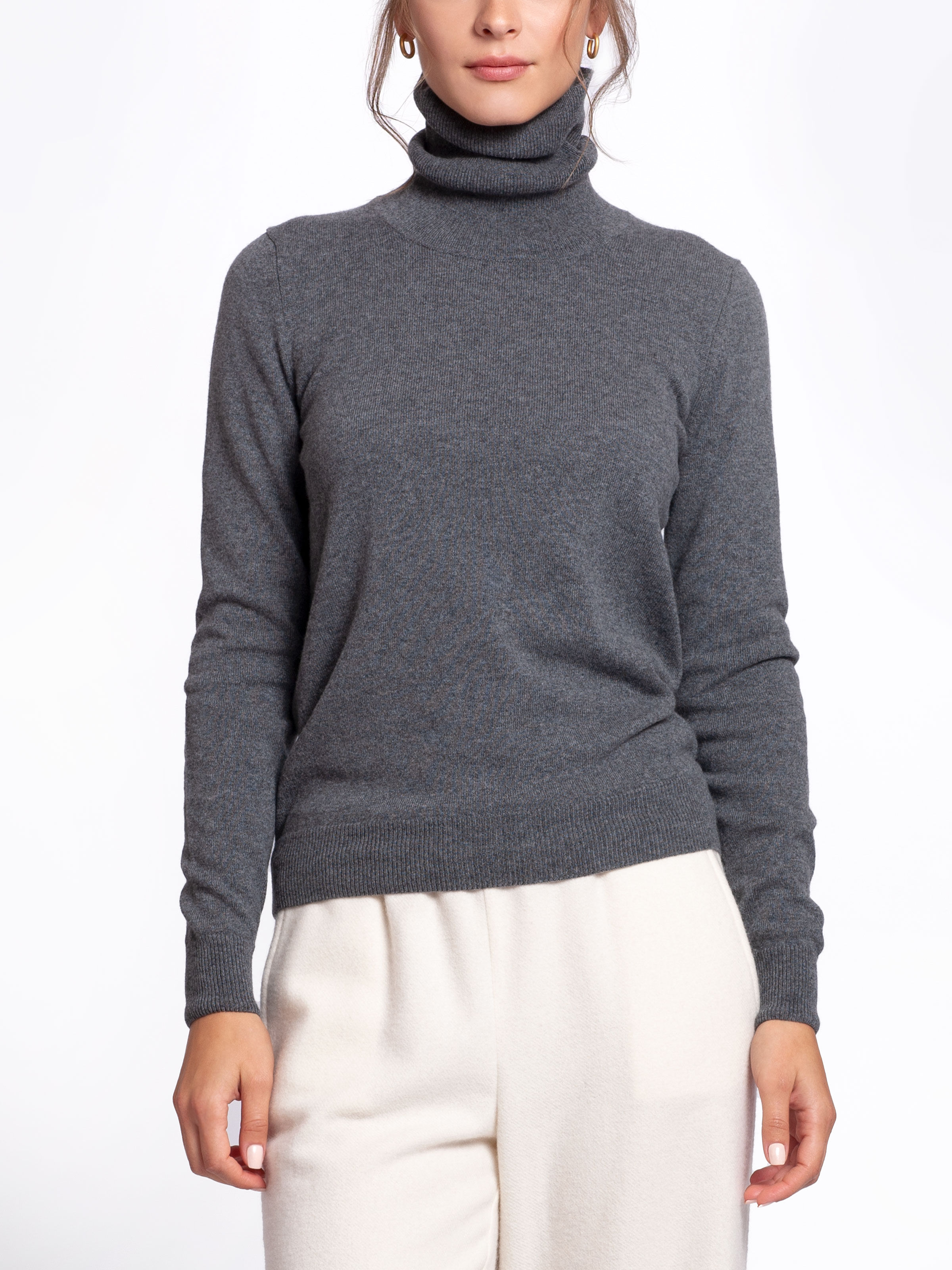 Kašmyro megztinis su stove pilkos spalvos